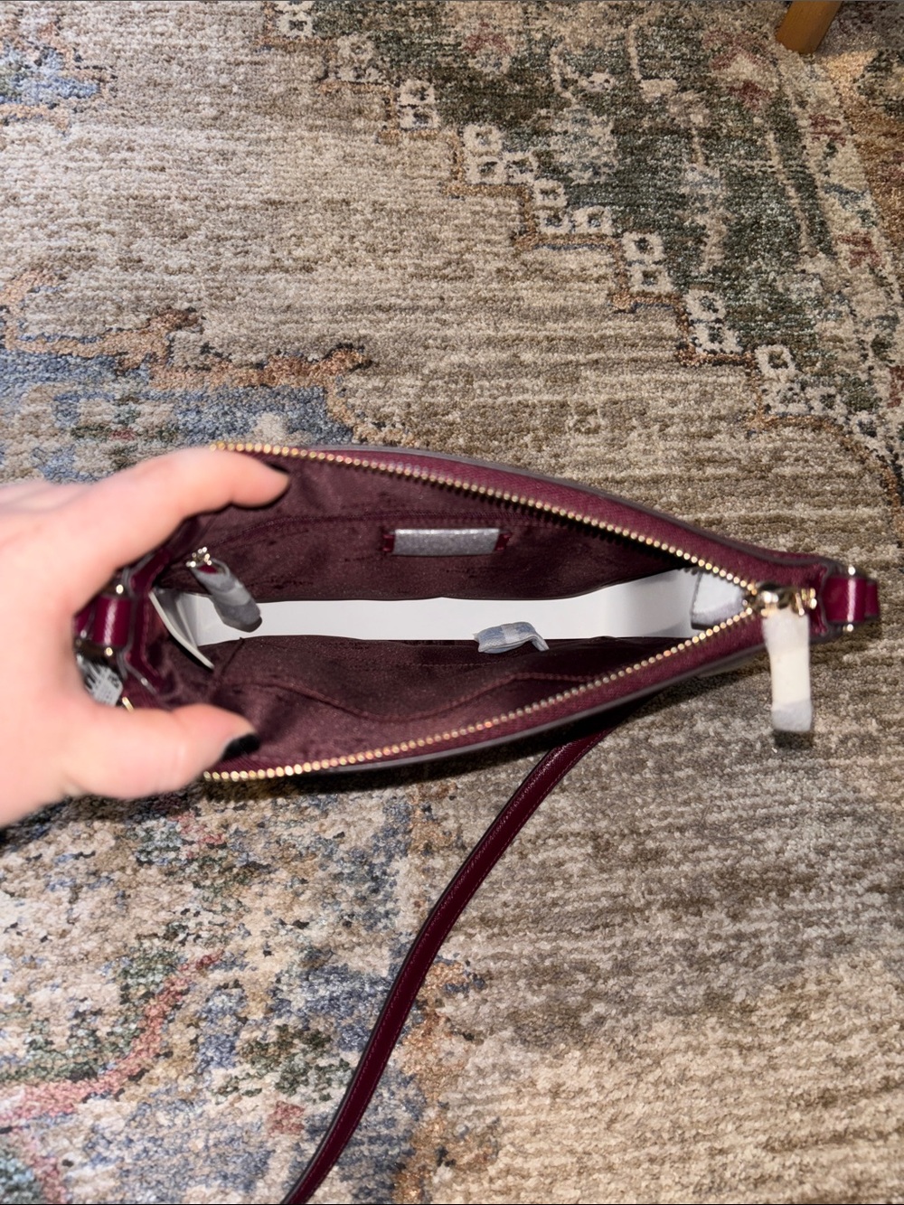 Kate Spade Fuchsia Leather Crossbody Bag - Picture 4 of 5
